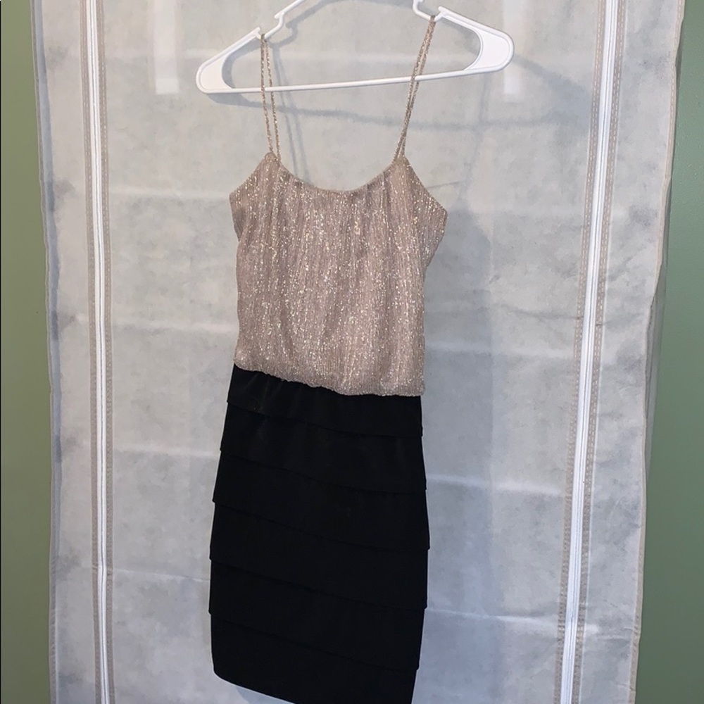 Sweet Storm Shimmer Black Dress